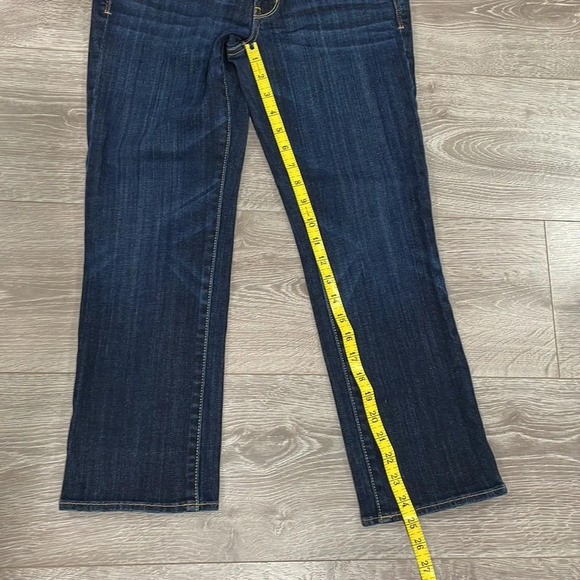 American Eagle Stretch Artist Crop Dark Wash Denim Jeans 6 - Picture 10 of 15